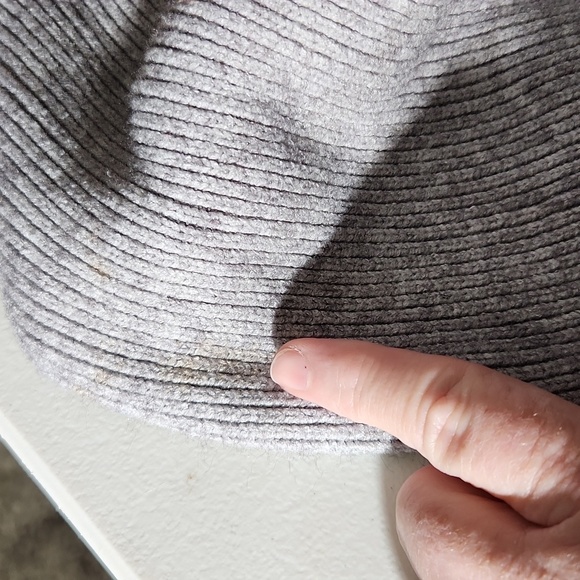 Forever 21 Sweater Womens Turtleneck Balloon Sleeves Ribbed Crop Medium Gray - Picture 12 of 12